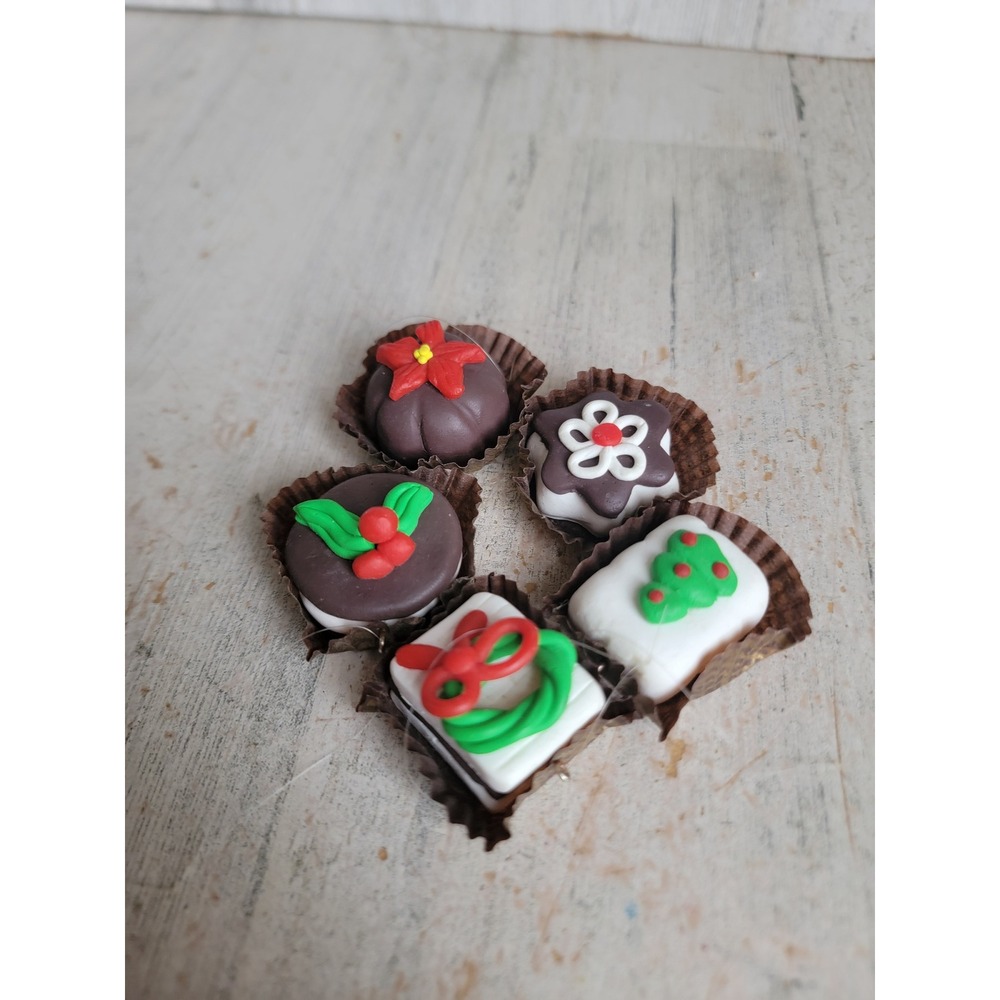 Clay dough Cookie Sandwich Mini variety treat ornament Xmas set home